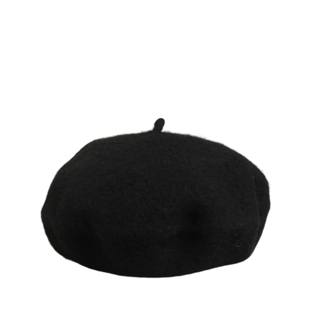 Dolce & Gabbana Black Wool French Style Beret Capello Women's Hat